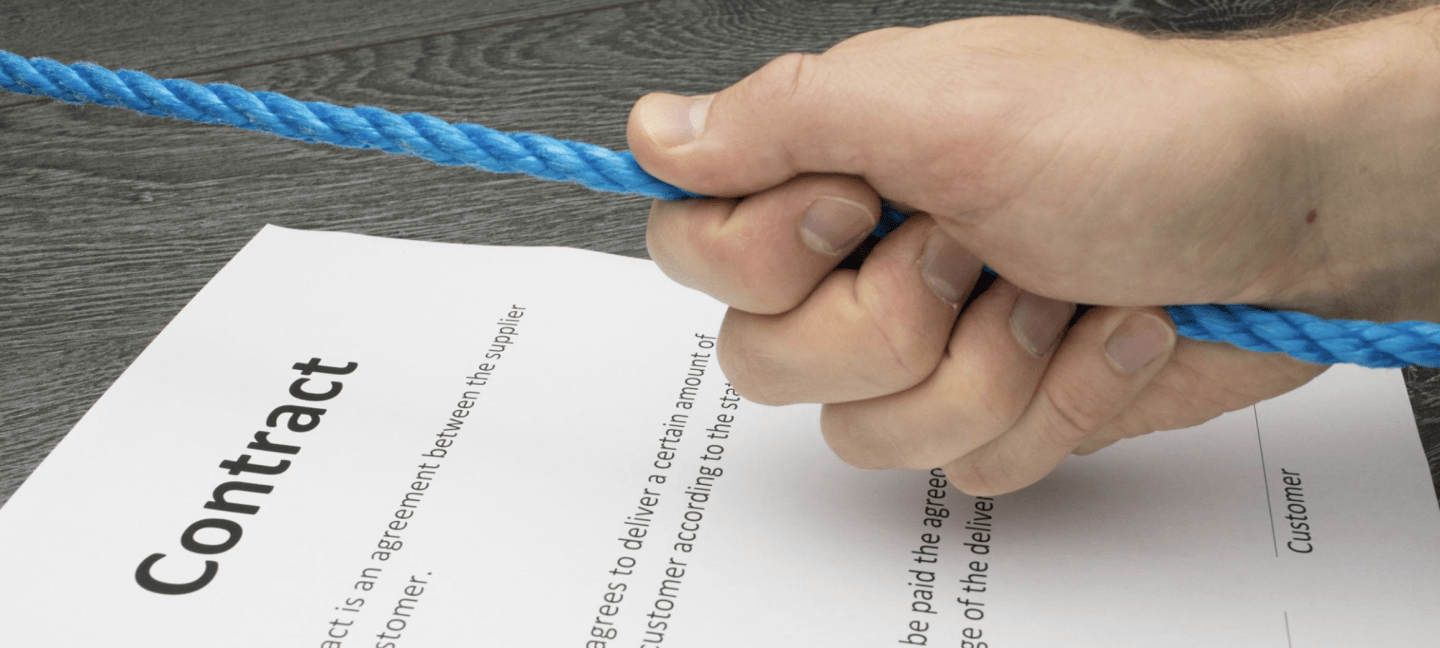 Contract onder druk